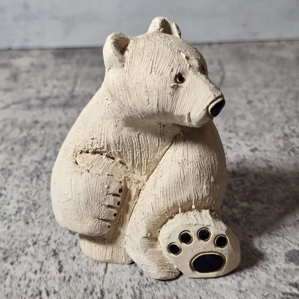 Artesania Rinconada Uruguay Classic Polar Bear Vintage 1980 Signed Retired #79